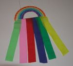 rainbow streamer(spring crafts for kids)